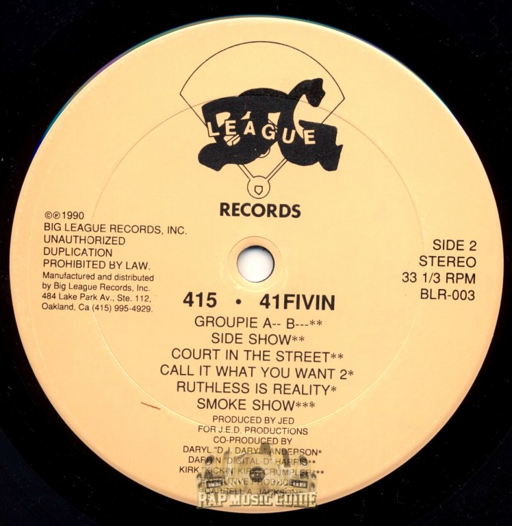 415 - 41Fivin: 1st Press. Record | Rap Music Guide